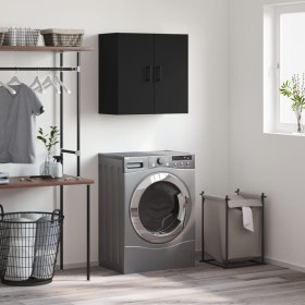 Black engineered wood wall cabinet 60x31x60 cm by vidaXL, Lockers and storage cabinets - Ref: Foro24-829973, Price: 51,85 €, ...