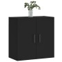 Schwarzer Wandschrank aus Holzwerkstoff, 60 x 31 x 60 cm von vidaXL, Schließfächer und Lagerschränke - Ref: Foro24-829973, Pr...