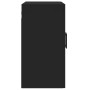 Black engineered wood wall cabinet 60x31x60 cm by vidaXL, Lockers and storage cabinets - Ref: Foro24-829973, Price: 51,85 €, ...