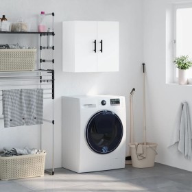 White engineered wood wall cabinet 60x31x60 cm by vidaXL, Lockers and storage cabinets - Ref: Foro24-829988, Price: 60,17 €, ...