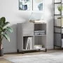 Sonoma gray plywood disc cabinet 84.5x38x89 cm by vidaXL, CD and DVD storage - Ref: Foro24-831786, Price: 86,01 €, Discount: %