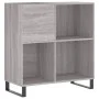 Sonoma gray plywood disc cabinet 84.5x38x89 cm by vidaXL, CD and DVD storage - Ref: Foro24-831786, Price: 86,01 €, Discount: %