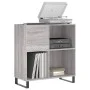 Sonoma gray plywood disc cabinet 84.5x38x89 cm by vidaXL, CD and DVD storage - Ref: Foro24-831786, Price: 86,01 €, Discount: %