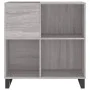 Sonoma gray plywood disc cabinet 84.5x38x89 cm by vidaXL, CD and DVD storage - Ref: Foro24-831786, Price: 86,01 €, Discount: %