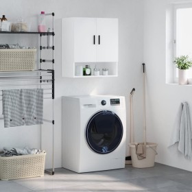 White engineered wood wall cabinet 60x31x70 cm by vidaXL, Lockers and storage cabinets - Ref: Foro24-829924, Price: 72,21 €, ...