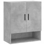 Betongrauer Wandschrank aus Holzwerkstoff, 60 x 31 x 70 cm von vidaXL, Schließfächer und Lagerschränke - Ref: Foro24-829928, ...