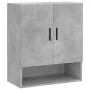 Concrete gray engineered wood wall cabinet 60x31x70 cm by vidaXL, Lockers and storage cabinets - Ref: Foro24-829928, Price: 6...