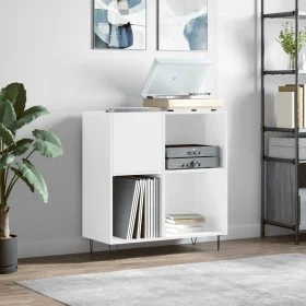 Sperrholz-Disc-Gehäuse glänzend weiß 84,5x38x89 cm von vidaXL, CD- und DVD-Speicher - Ref: Foro24-831774, Preis: 75,69 €, Rab...