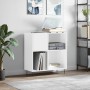 Sperrholz-Disc-Gehäuse glänzend weiß 84,5x38x89 cm von vidaXL, CD- und DVD-Speicher - Ref: Foro24-831774, Preis: 76,61 €, Rab...