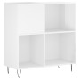 Sperrholz-Disc-Gehäuse glänzend weiß 84,5x38x89 cm von vidaXL, CD- und DVD-Speicher - Ref: Foro24-831774, Preis: 76,61 €, Rab...