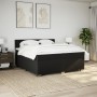Cama box spring con colchón tela negro 200x200 cm en Camas y somieres | Comprar online en Foro24