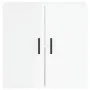Engineered wood glossy white wall cabinet 60x31x60 cm by vidaXL, Lockers and storage cabinets - Ref: Foro24-829966, Price: 56...