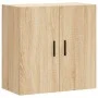 Wandschrank aus Sonoma-Eichenholzwerkstoff, 60 x 31 x 60 cm von vidaXL, Schließfächer und Lagerschränke - Ref: Foro24-829983,...