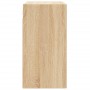 Wandschrank aus Sonoma-Eichenholzwerkstoff, 60 x 31 x 60 cm von vidaXL, Schließfächer und Lagerschränke - Ref: Foro24-829983,...