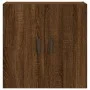 Eichenbrauner Wandschrank aus Holzwerkstoff, 60 x 31 x 60 cm von vidaXL, Schließfächer und Lagerschränke - Ref: Foro24-829971...