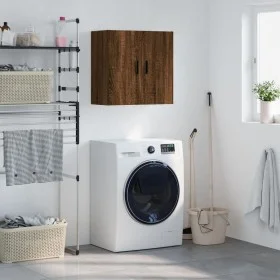 Engineered wood brown oak wall cabinet 60x31x60 cm by vidaXL, Lockers and storage cabinets - Ref: Foro24-829987, Price: 56,77...