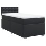 Cama box spring con colchón cuero sintético negro 80x200 cm en Camas y somieres | Comprar online en Foro24