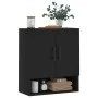 Schwarzer Wandschrank aus Holzwerkstoff, 60 x 31 x 70 cm von vidaXL, Schließfächer und Lagerschränke - Ref: Foro24-829933, Pr...