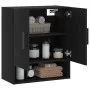 Schwarzer Wandschrank aus Holzwerkstoff, 60 x 31 x 70 cm von vidaXL, Schließfächer und Lagerschränke - Ref: Foro24-829933, Pr...