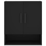 Schwarzer Wandschrank aus Holzwerkstoff, 60 x 31 x 70 cm von vidaXL, Schließfächer und Lagerschränke - Ref: Foro24-829933, Pr...