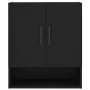 Schwarzer Wandschrank aus Holzwerkstoff, 60 x 31 x 70 cm von vidaXL, Schließfächer und Lagerschränke - Ref: Foro24-829933, Pr...