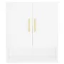 White engineered wood wall cabinet 60x31x70 cm by vidaXL, Lockers and storage cabinets - Ref: Foro24-829892, Price: 62,39 €, ...