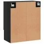 Schwarzer Wandschrank aus Holzwerkstoff, 60 x 31 x 70 cm von vidaXL, Schließfächer und Lagerschränke - Ref: Foro24-829933, Pr...