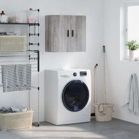 Sonoma gray engineered wood wall cabinet 60x31x60 cm by vidaXL, Lockers and storage cabinets - Ref: Foro24-829986, Price: 54,...