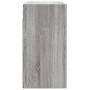 Sonoma grauer Wandschrank aus Holzwerkstoff, 60 x 31 x 60 cm von vidaXL, Schließfächer und Lagerschränke - Ref: Foro24-829986...
