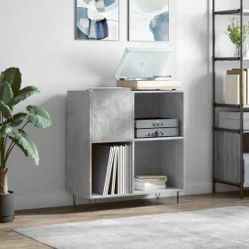 Sperrholz Scheibenschrank betongrau 84,5x38x89 cm von vidaXL, CD- und DVD-Speicher - Ref: Foro24-831776, Preis: 65,11 €, Raba...