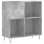 Plywood gray concrete record cabinet 84.5x38x89 cm by vidaXL, CD and DVD storage - Ref: Foro24-831776, Price: 65,11 €, Discou...