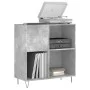 Plywood gray concrete record cabinet 84.5x38x89 cm by vidaXL, CD and DVD storage - Ref: Foro24-831776, Price: 65,11 €, Discou...