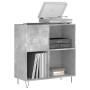 Sperrholz Scheibenschrank betongrau 84,5x38x89 cm von vidaXL, CD- und DVD-Speicher - Ref: Foro24-831776, Preis: 65,09 €, Raba...