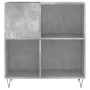 Plywood gray concrete record cabinet 84.5x38x89 cm by vidaXL, CD and DVD storage - Ref: Foro24-831776, Price: 65,11 €, Discou...