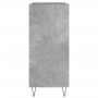 Sperrholz Scheibenschrank betongrau 84,5x38x89 cm von vidaXL, CD- und DVD-Speicher - Ref: Foro24-831776, Preis: 65,09 €, Raba...