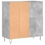 Plywood gray concrete record cabinet 84.5x38x89 cm by vidaXL, CD and DVD storage - Ref: Foro24-831776, Price: 65,11 €, Discou...
