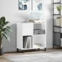 Glossy white plywood disc cabinet 84.5x38x89 cm by vidaXL, CD and DVD storage - Ref: Foro24-831782, Price: 83,03 €, Discount: %