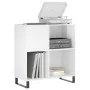 Glossy white plywood disc cabinet 84.5x38x89 cm by vidaXL, CD and DVD storage - Ref: Foro24-831782, Price: 83,03 €, Discount: %