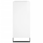 Mueble discos madera contrachapada blanco brillo 84,5x38x89 cm de vidaXL, Almacenamiento para CD y DVD - Ref: Foro24-831782, ...