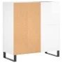 Glossy white plywood disc cabinet 84.5x38x89 cm by vidaXL, CD and DVD storage - Ref: Foro24-831782, Price: 83,03 €, Discount: %