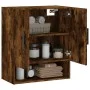 Smoked oak engineered wood wall cabinet 60x31x70 cm by vidaXL, Lockers and storage cabinets - Ref: Foro24-829937, Price: 61,2...