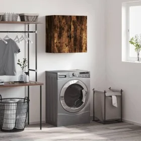 Smoked oak engineered wood wall cabinet 60x31x60 cm by vidaXL, Lockers and storage cabinets - Ref: Foro24-829977, Price: 56,7...