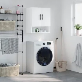 Engineered wood white wall cabinet 60x31x70 cm by vidaXL, Lockers and storage cabinets - Ref: Foro24-829932, Price: 64,15 €, ...