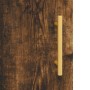Armario de pared madera de ingeniería roble ahumado 60x31x70 cm