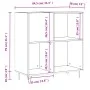 Weißer Plattenschrank aus Sperrholz, 84,5 x 38 x 89 cm von vidaXL, CD- und DVD-Speicher - Ref: Foro24-831772, Preis: 66,04 €,...