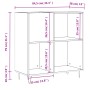 Weißer Plattenschrank aus Sperrholz, 84,5 x 38 x 89 cm von vidaXL, CD- und DVD-Speicher - Ref: Foro24-831772, Preis: 66,74 €,...