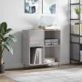 Plattenschrank aus grauem Sonoma-Sperrholz, 84,5 x 38 x 89 cm von vidaXL, CD- und DVD-Speicher - Ref: Foro24-831778, Preis: 6...