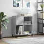 Concrete gray plywood disc cabinet 84.5x38x89 cm by vidaXL, CD and DVD storage - Ref: Foro24-831784, Price: 78,70 €, Discount: %