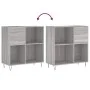 Plattenschrank aus grauem Sonoma-Sperrholz, 84,5 x 38 x 89 cm von vidaXL, CD- und DVD-Speicher - Ref: Foro24-831778, Preis: 6...