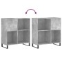 Plattenschrank aus betongrauem Sperrholz, 84,5 x 38 x 89 cm von vidaXL, CD- und DVD-Speicher - Ref: Foro24-831784, Preis: 75,...